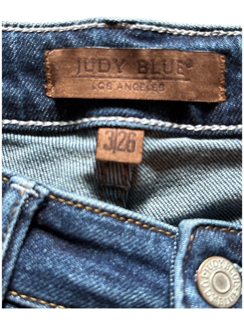 Judy Blue High-Rise Kick Flare Crop Dark Wash Jeans 3/27 - Picture 9 of 13